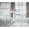 International Concepts 36 in. Solid Wood Round Top Pedestal Dining Table with 2 Counter Height Stools in White K08-36RT-23B-S6132-2 - alternate 3